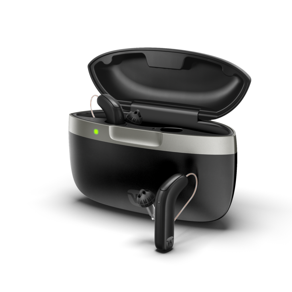 Widex SmartRIC with charger in black