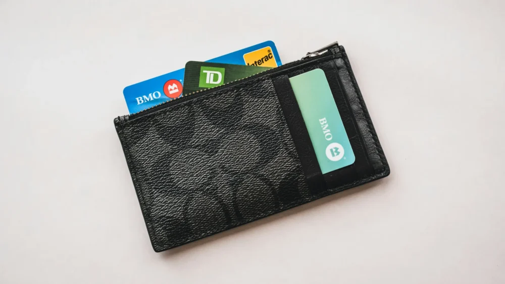 wallet and bank cards: Photo by PiggyBank on Unsplash